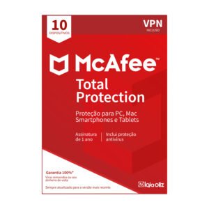 McAfee Total Proteção 10 Dispositivos VPN