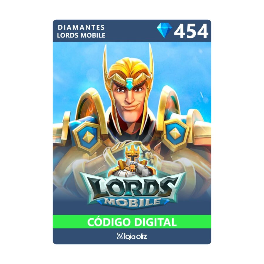 Gift Card Lords Mobile 454 diamantes