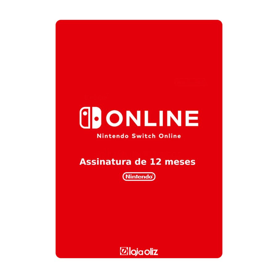 Nintendo Switch Online 12 Meses - Brasil