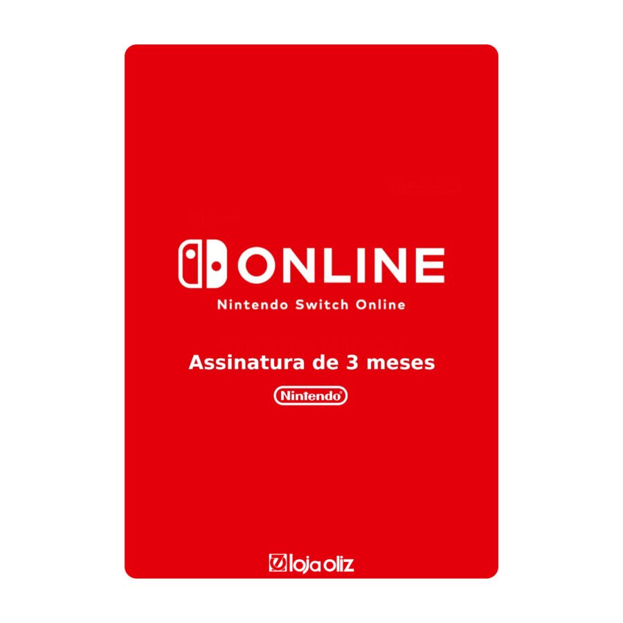 Nintendo Switch Online 3 Meses - Brasil